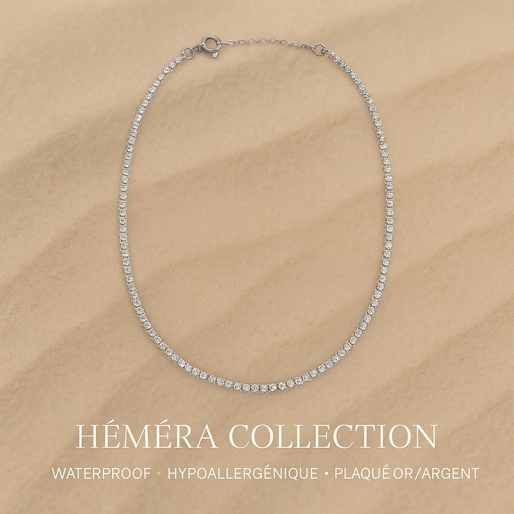 La Chic – Collier argenté waterproof HÉMÉRA