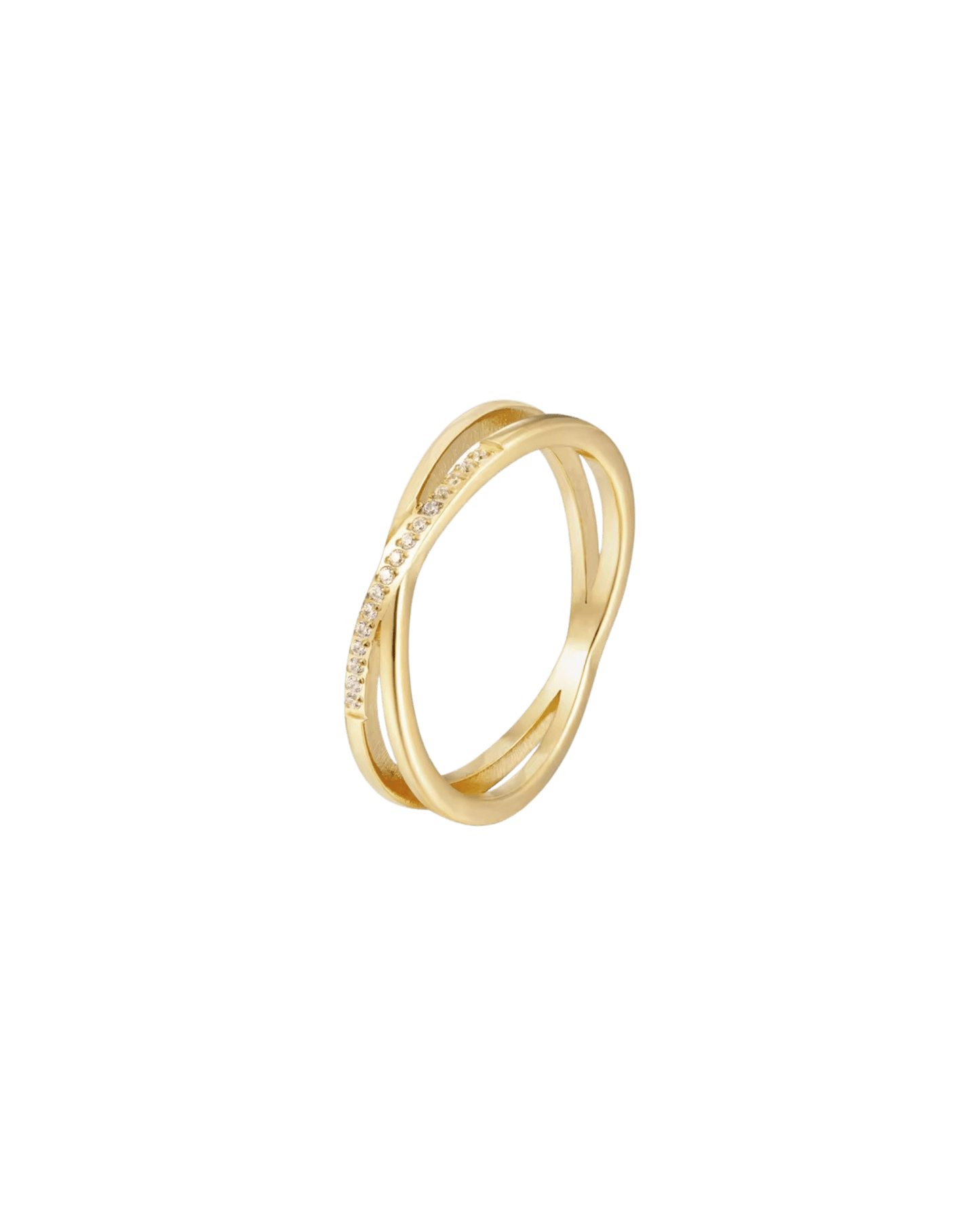 Bague La Criss Cross croisée waterproof & hypoallergénique HÉMÉRA