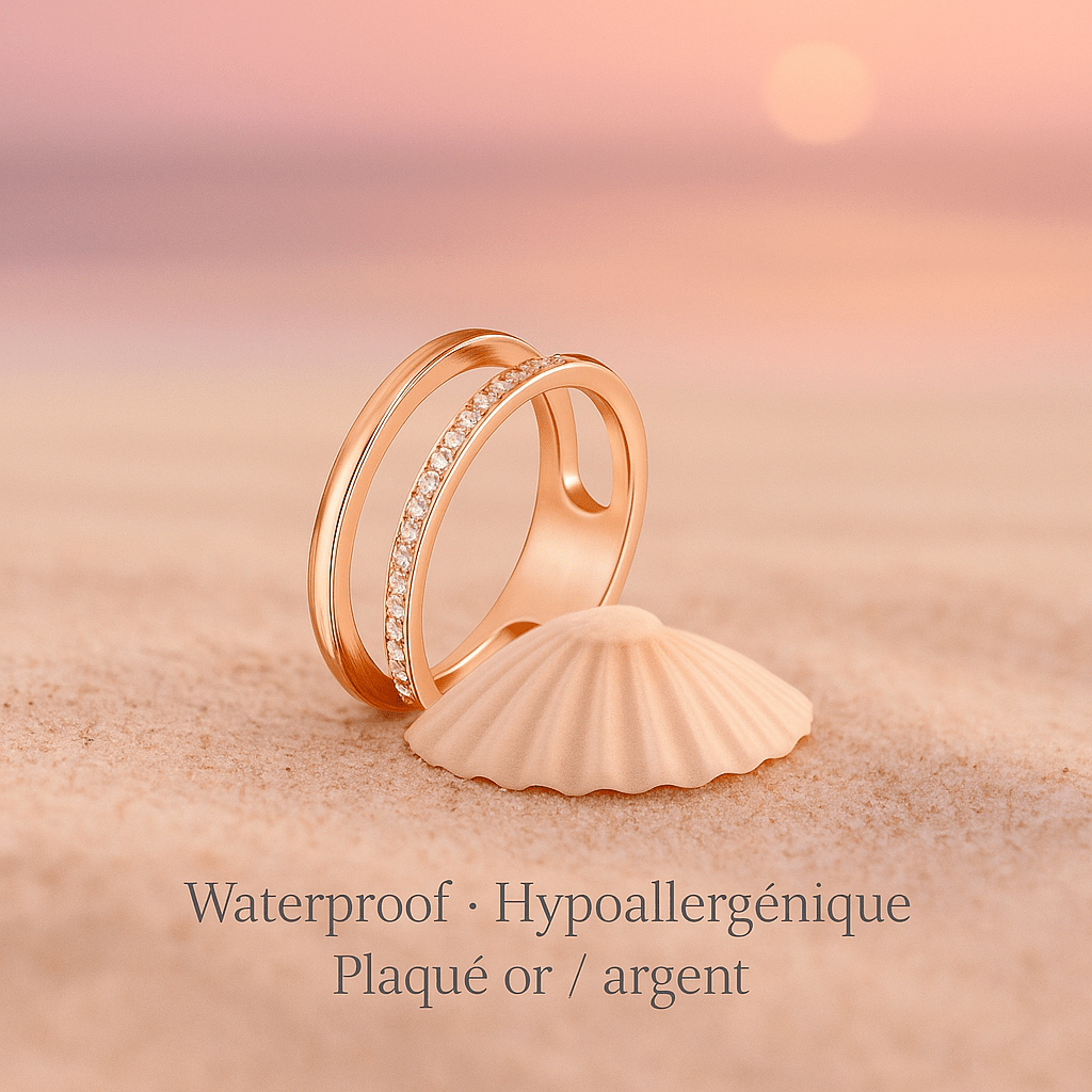 Double Shiny – Bague scintillante waterproof HÉMÉRA