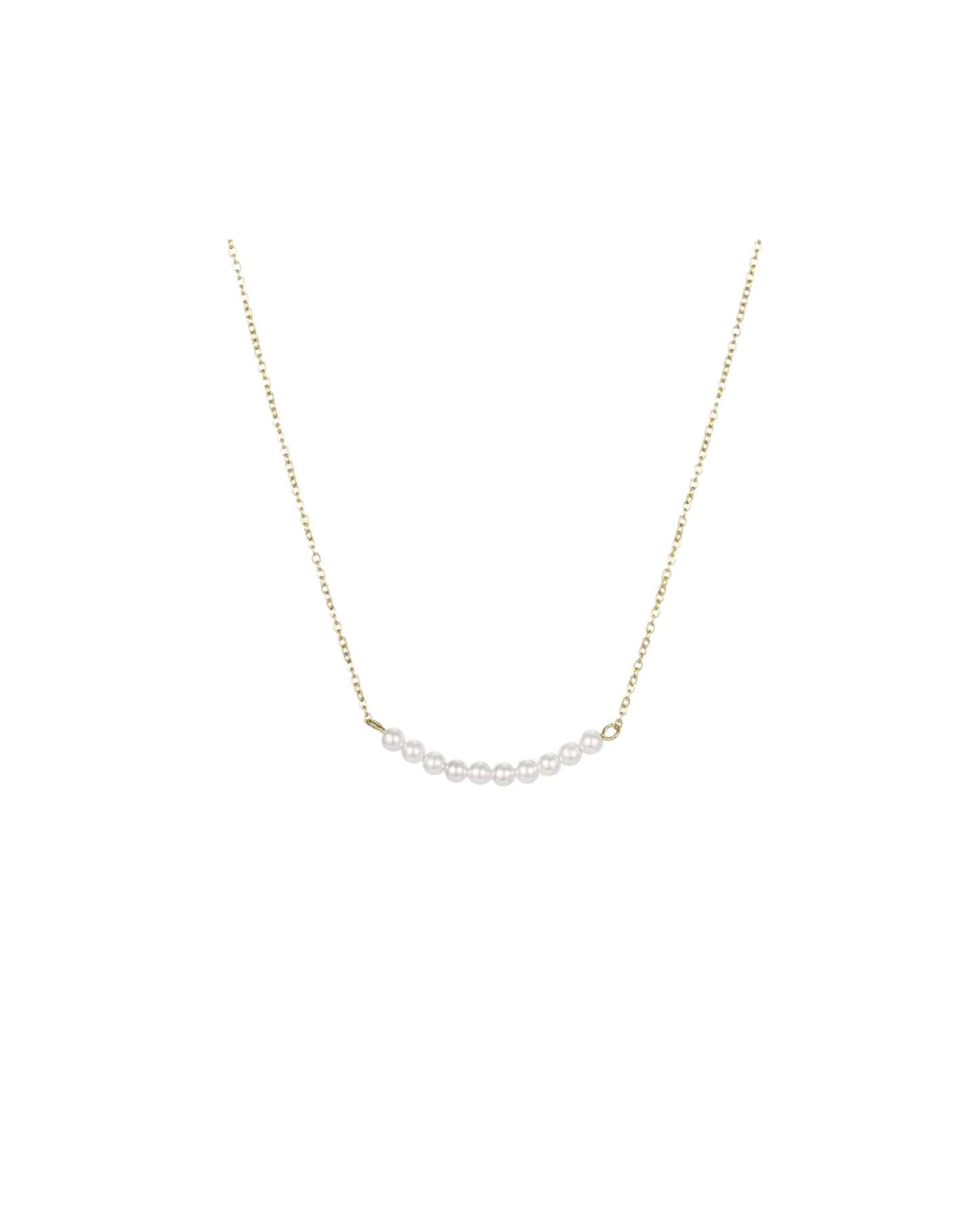Collier La Little Daisy perles délicates sur chaîne dorée ou argentée waterproof & hypoallergénique HÉMÉRA