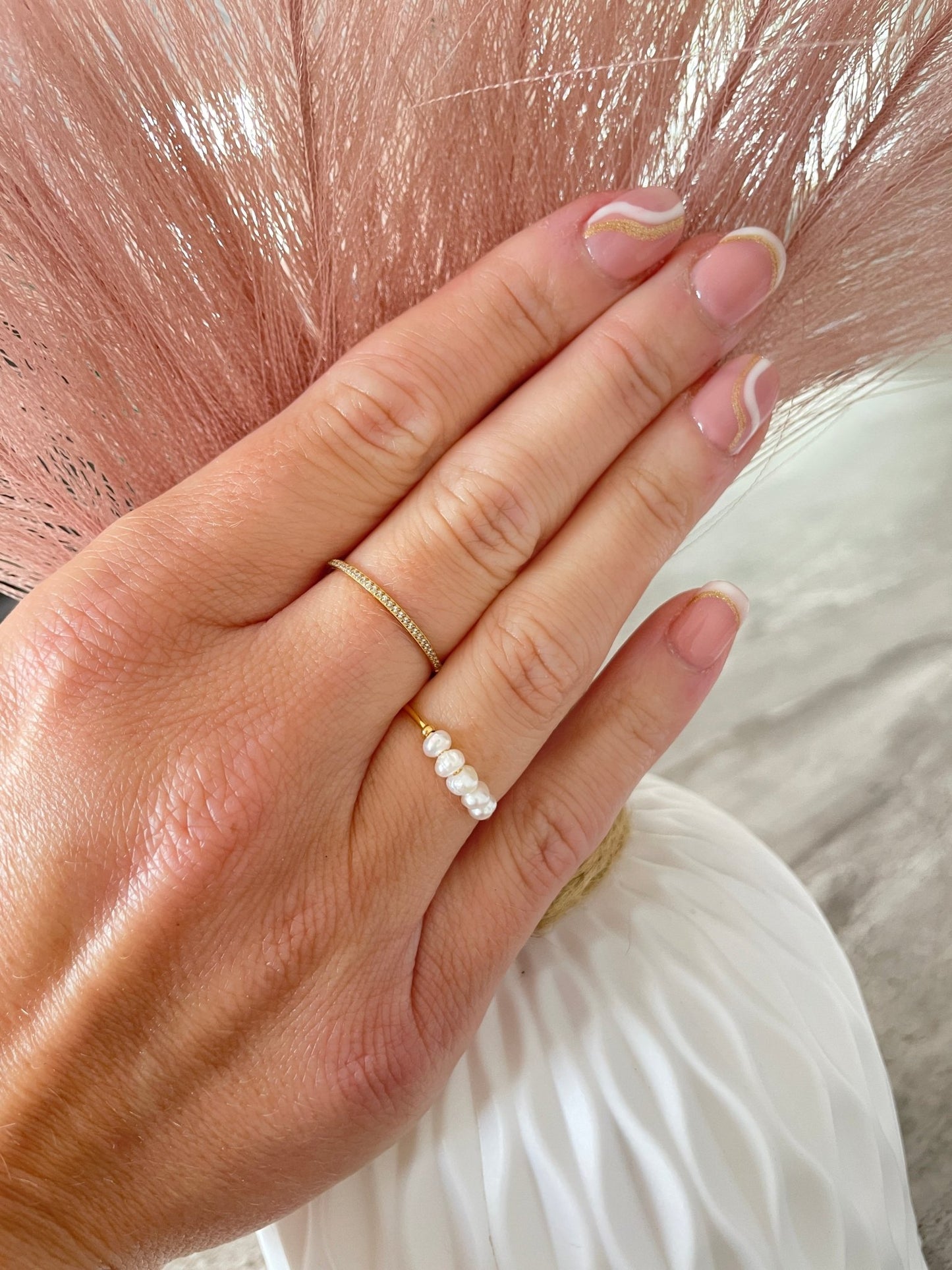Little Pearl – Bague perle d’eau douce waterproof HÉMÉRA