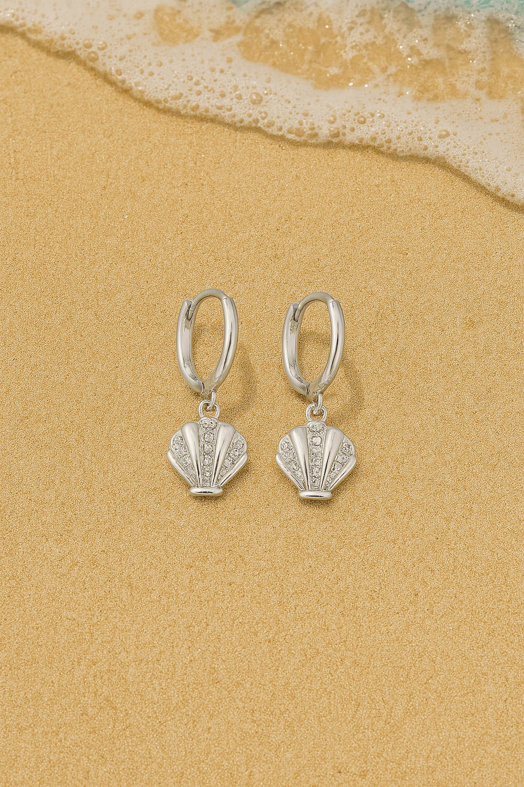 La Mermaid – Boucles d’oreilles coquillage waterproof HÉMÉRA