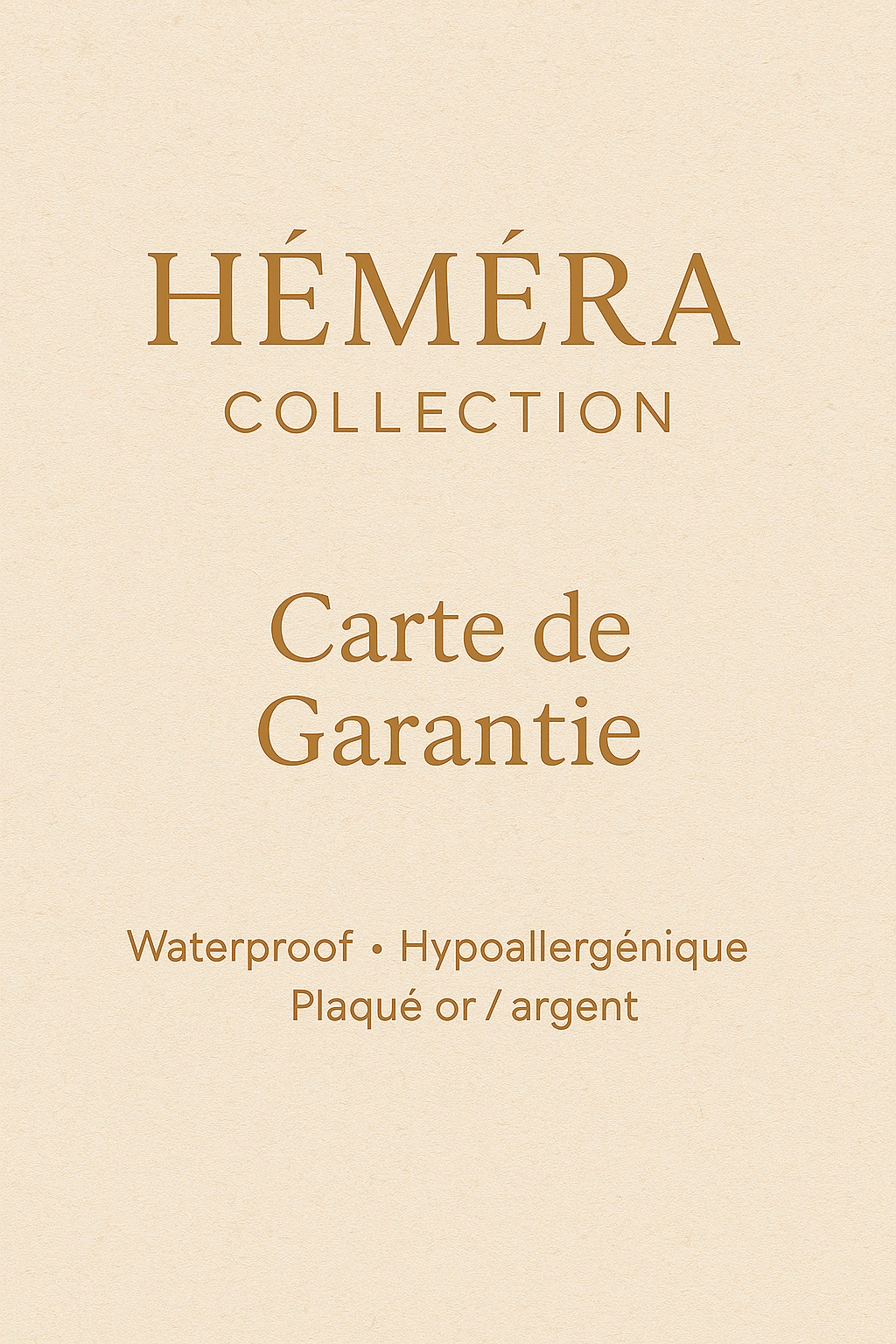 Garantie – HÉMÉRA Collection