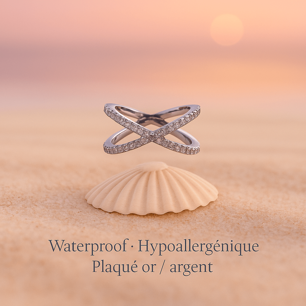 Bague onyx waterproof & hypoallergénique – Élégance mystique