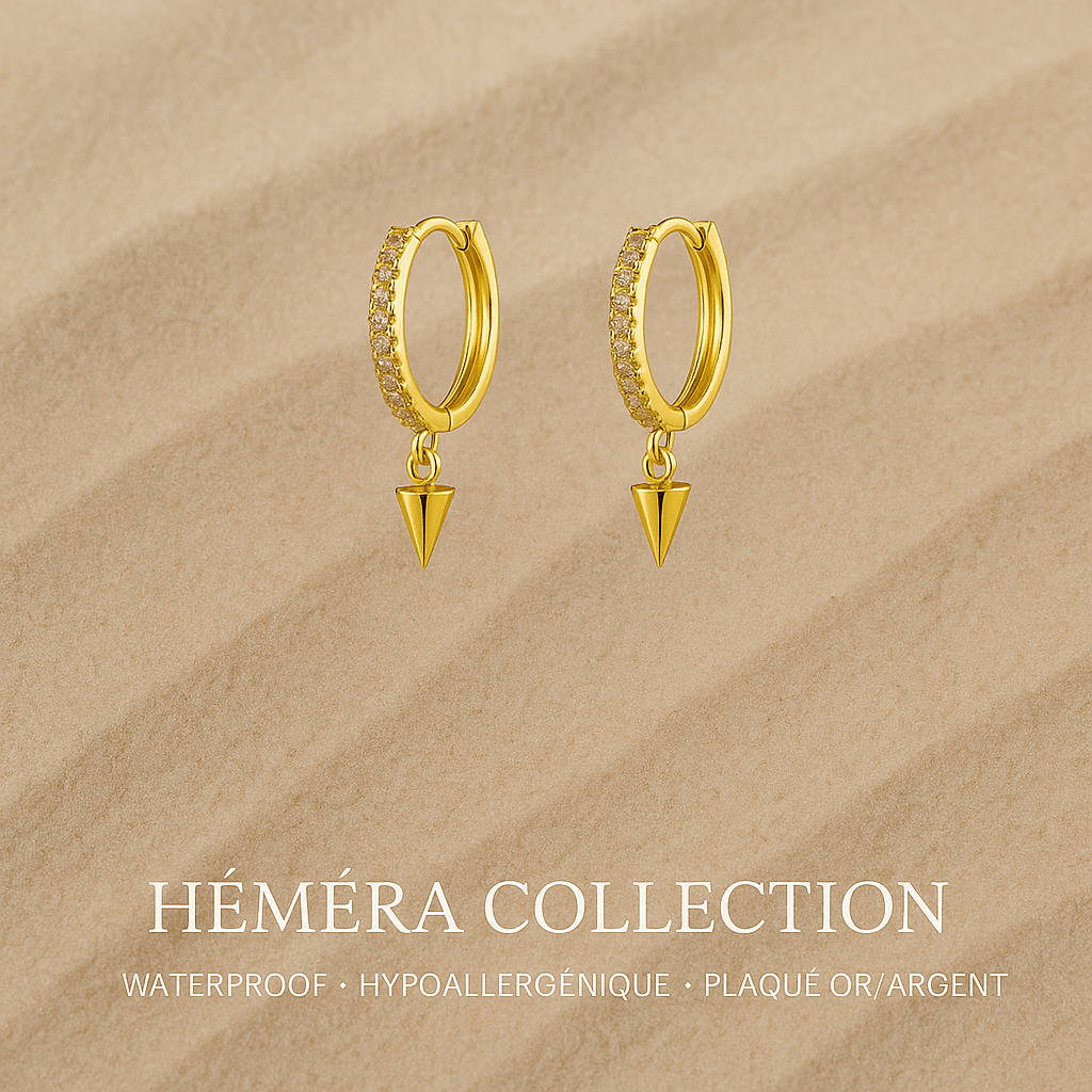 La Pique – Boucles d’oreilles waterproof HÉMÉRA