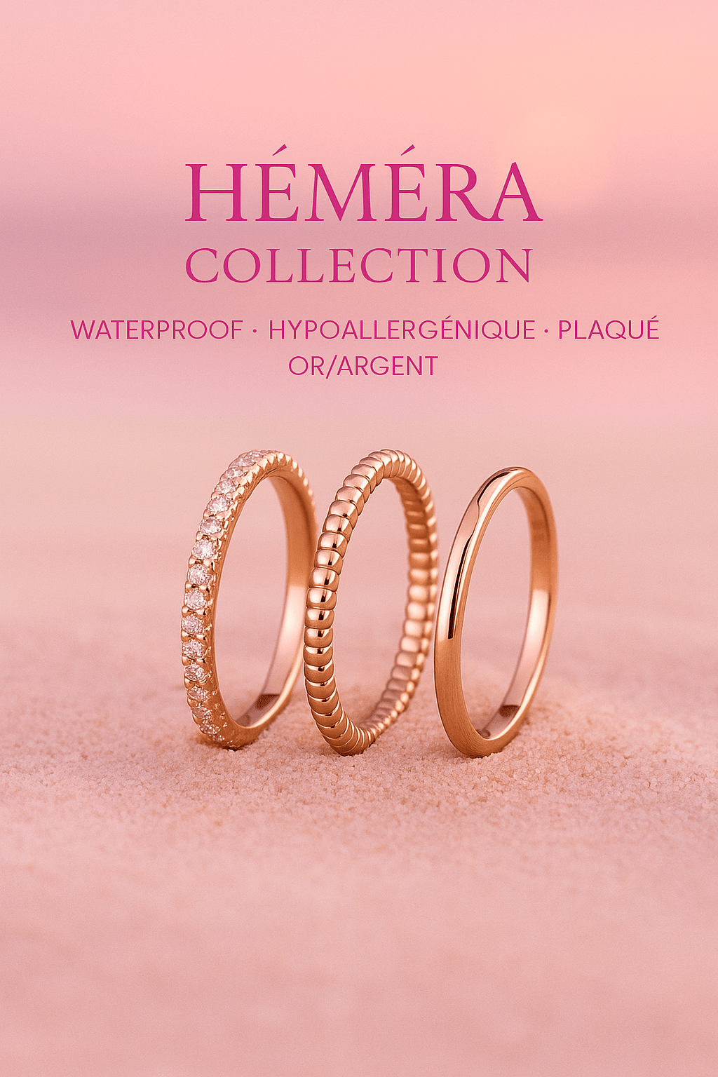 La Tri Love – Bague cœurs waterproof HÉMÉRA