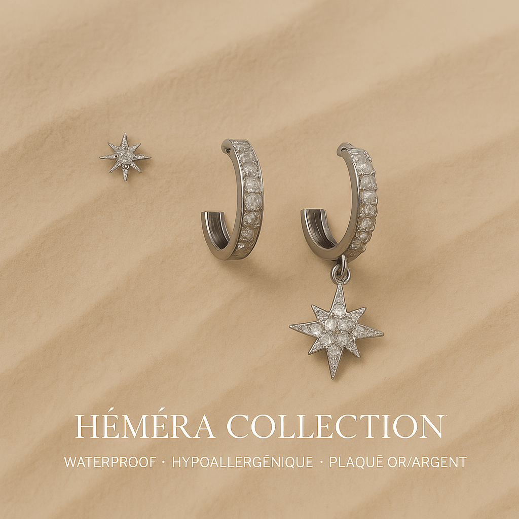 La Tri Star – Boucles d’oreilles étoiles waterproof HÉMÉRA