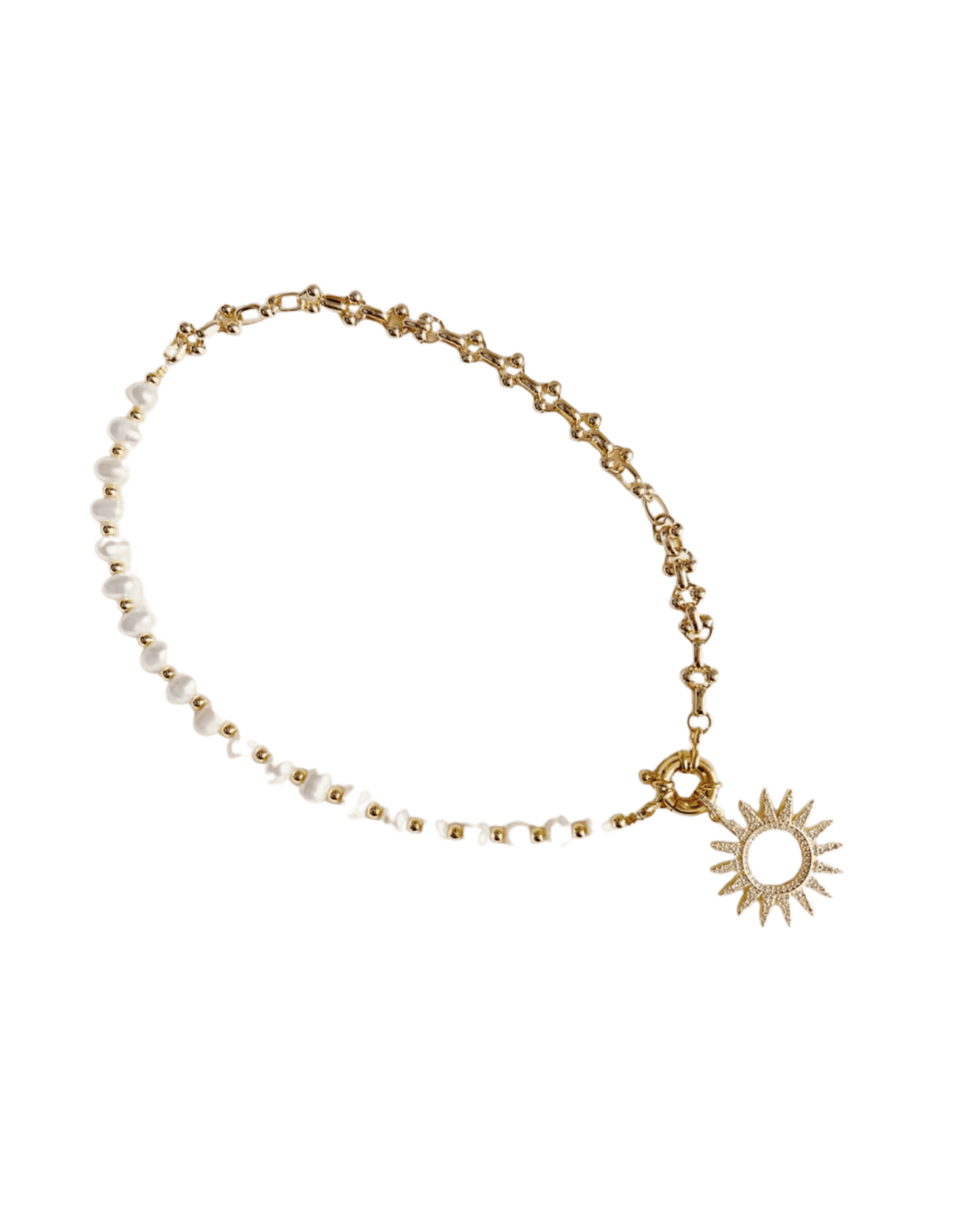 Collier Dual Sun doré waterproof & hypoallergénique HÉMÉRA