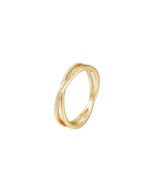 Bague La Criss Cross croisée waterproof & hypoallergénique HÉMÉRA