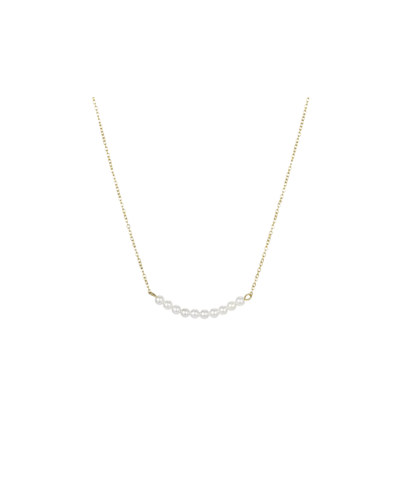 Collier La Little Daisy perles délicates sur chaîne dorée ou argentée waterproof & hypoallergénique HÉMÉRA