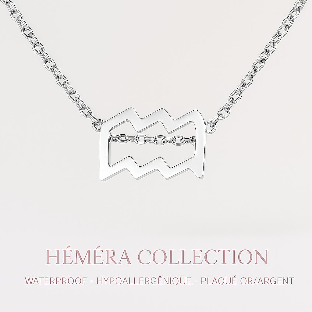 Verseau – Collier zodiaque waterproof HÉMÉRA