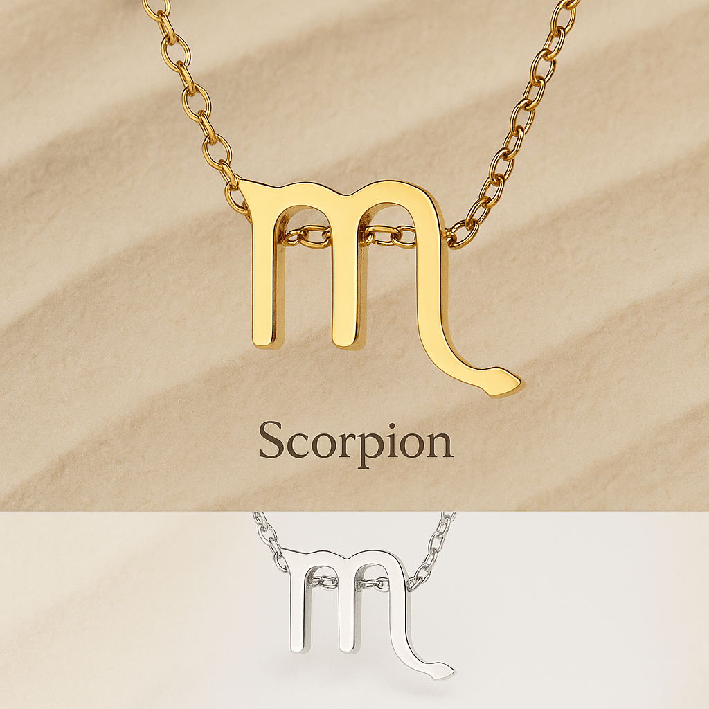 Collier Scorpion zodiaque waterproof & hypoallergénique HÉMÉRA